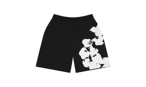 Big Cotton Wreath Sweat Shorts "Black" DT099